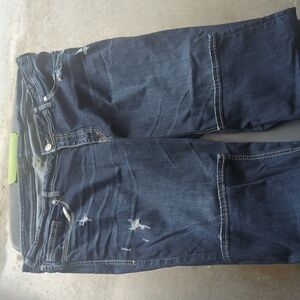 Silver Jeans Suki Capri size 22 L 22 1/2 Western Glove Works Shorts